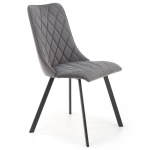Krzesło tapicerowane K450 velvet popielaty