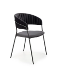 Krzesło tapicerowane K426 velvet czarny