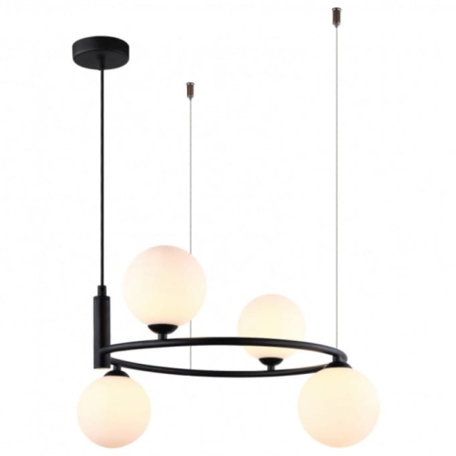 Przejdź do produktu Lampa sufitowa wisząca AMILY 4 czarna