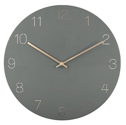 Przejdź do produktu Zegar ścienny CHARM ENGRAVED NUMBERS zielony