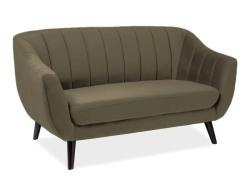 Sofa welurwa dwuosobowa ELITE 2 oliwka