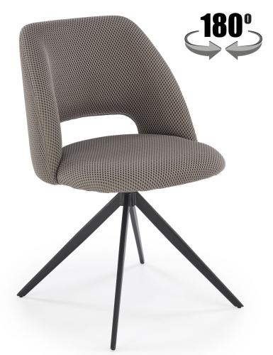 Przejdź do produktu Krzesło obrotowe tapicerowane K546 tkanina popielate