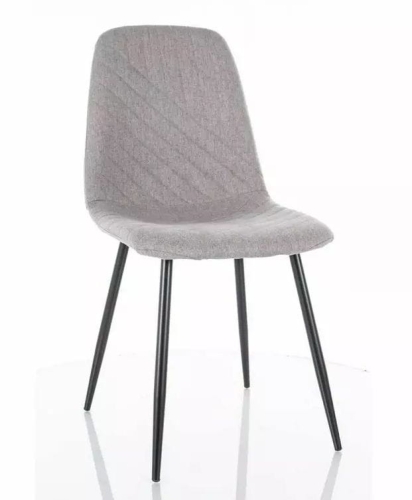 Przejdź do produktu Krzesło tapicerowane TWIST tkanina szare