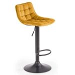 Hoker, krzesło barowe H95 velvet musztardowy