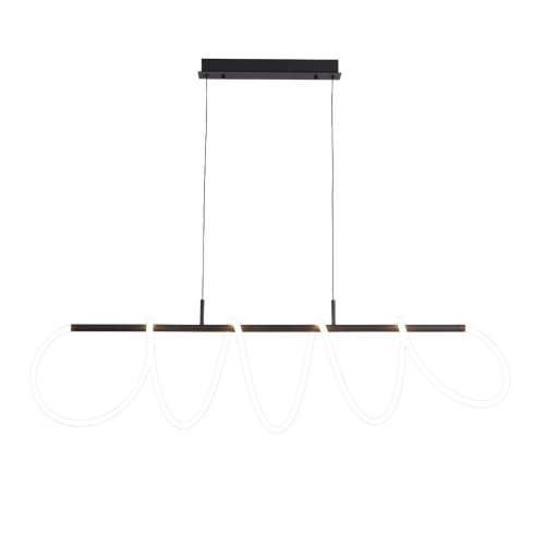 Przejdź do produktu Lampa sufitowa wisząca ledowa ZIGZAG czarna