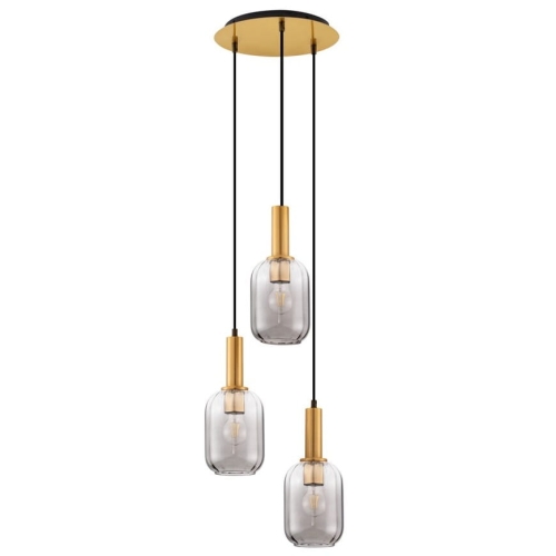 Przejdź do produktu Lampa sufitowa, wisząca MAHO 3 złota