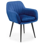 Krzesło tapicerowane K429 velvet granatowy
