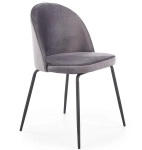 Krzesło tapicerowane K314 velvet popielaty