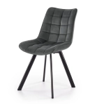 Krzesło tapicerowane K332 velvet ciemny szary