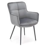 Krzesło tapicerowane K463 velvet popielaty