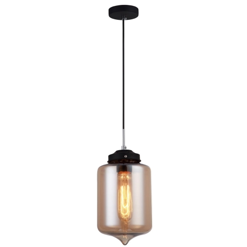 Przejdź do produktu Lampa wisząca TUBE 1C czarna bursztyn