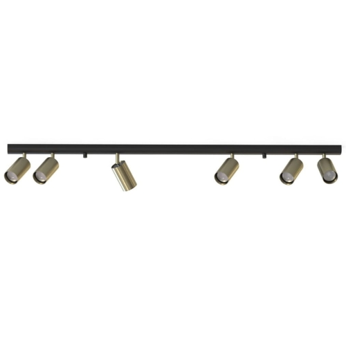 Przejdź do produktu Lampa sufitowa, listwa EYE SPOT BRASS VI złota, czarna