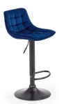 Hoker, krzesło barowe H95 velvet granatowy