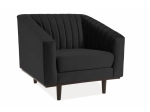 Fotel ASPREY velvet czarny
