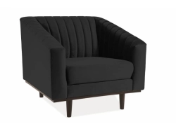 Fotel ASPREY velvet czarny