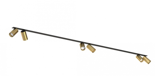 Przejdź do produktu Lampa sufitowa listwa wpust MONO SURFACE VI złoty czarny