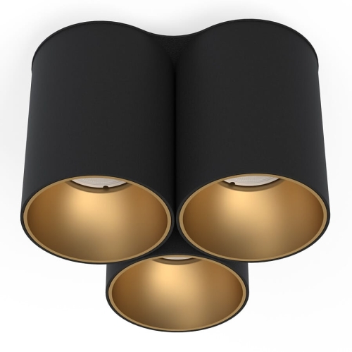 Przejdź do produktu Lampa sufitowa, spot EYE TONE III czarny, złoty