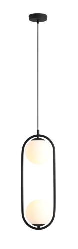 Przejdź do produktu Lampa sufitowa wisząca RIVA 2 czarna