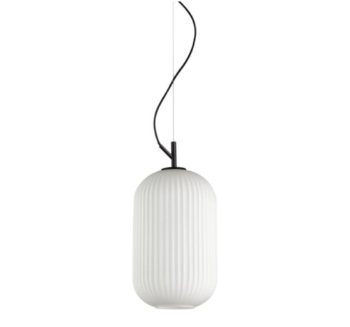 Przejdź do produktu Lampa sufitowa wisząca RUES M 20cm czarna