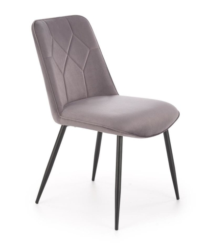 Przejdź do produktu Krzesło tapicerowane welurowe K539 szary