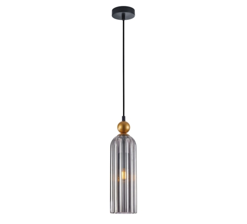 Przejdź do produktu Lampa sufitowa wisząca LEVIE szkło dymione