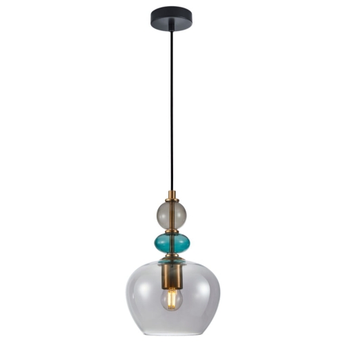 Przejdź do produktu Lampa wisząca BUSCO 1A klosz dymiony