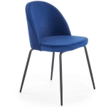 Krzesło tapicerowane K314 velvet granatowy