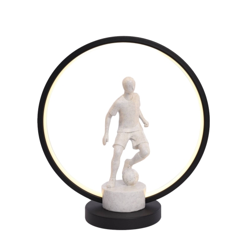 Przejdź do produktu Lampka nocna stołowa PIŁKARZ LED czarna