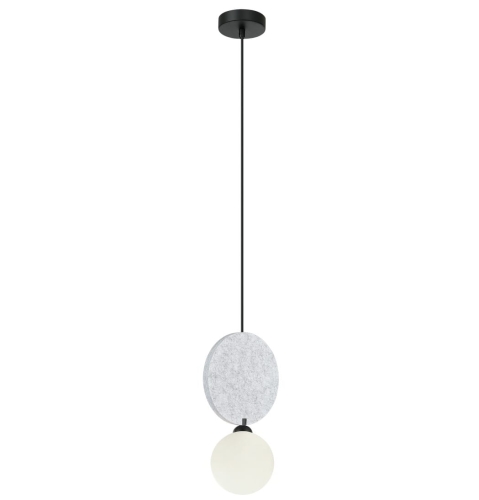 Przejdź do produktu Lampa sufitowa wisząca do sypialni żyrandol jasno szara - ANDREA