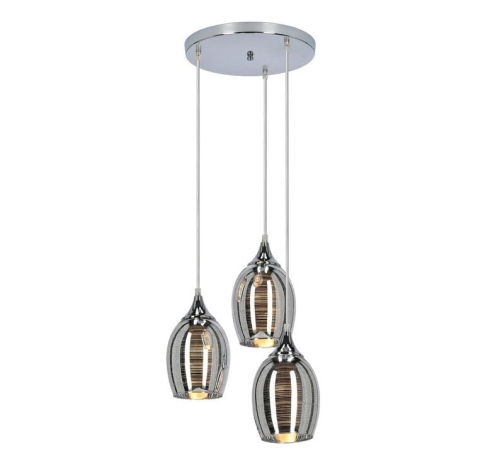 Przejdź do produktu Lampa wisząca srebrna MARINA 3