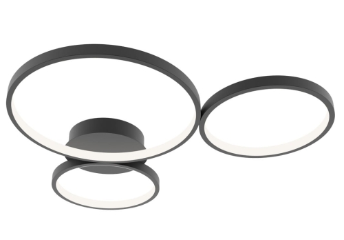 Przejdź do produktu Lampa sufitowa, plafon MAVER 3 czarna