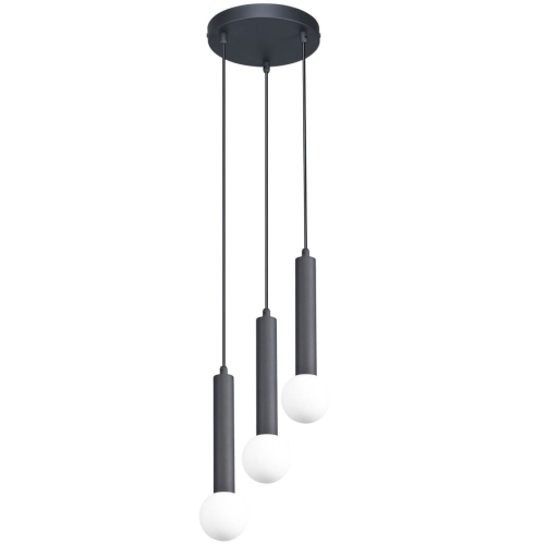 Przejdź do produktu Lampa sufitowa, wisząca FILANO 3 czarna