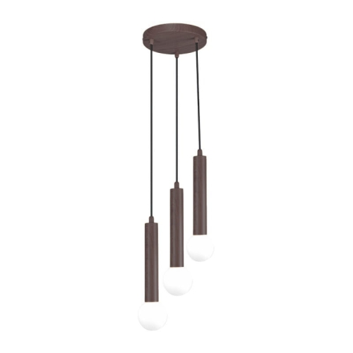 Przejdź do produktu Lampa sufitowa, wisząca FILANO 3 brązowa