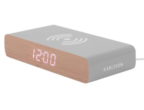 Przejdź do produktu Budzik elektroniczny RETRO FLAT szary