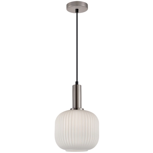 Przejdź do produktu Lampa sufitowa wisząca PENZI biała srebrna