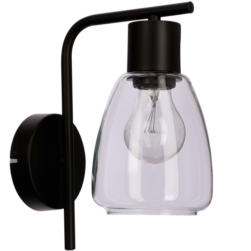 Przejdź do produktu Kinkiet, lampa ścienna MOLDO szkło czarna