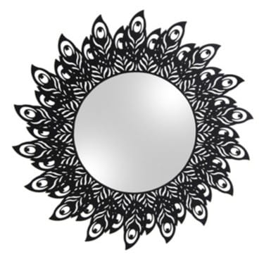 Przejdź do produktu Lustro PEACOCK FEATHERS czarny