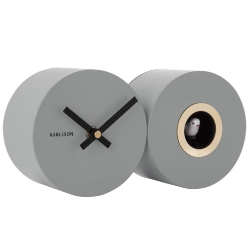 Przejdź do produktu Zegar ścienny z kukułką DUO CUCKOO szary