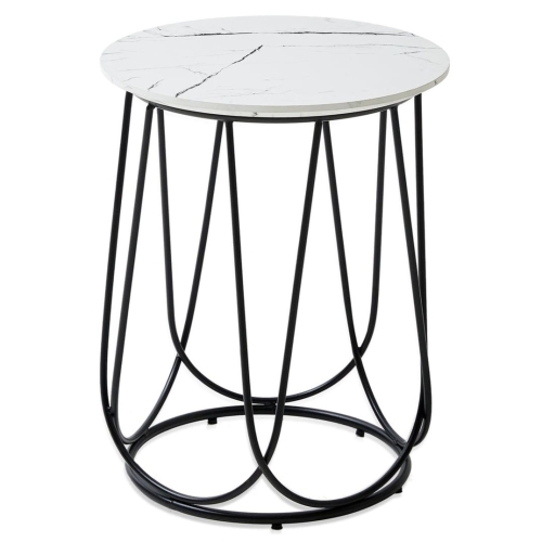 Przejdź do produktu Stolik kawowy NUBIRA S biały marmur