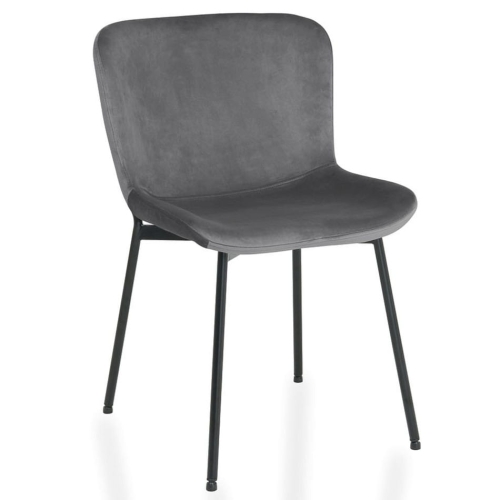 Przejdź do produktu Krzesło tapicerowane COLBY velvet szare