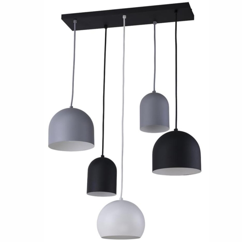 Przejdź do produktu Lampa sufitowa wisząca TEMPRE 5 czarna