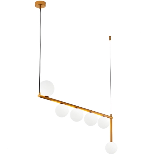 Przejdź do produktu Lampa sufitowa wisząca TAIDA 6 złota