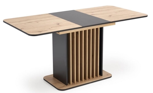 Przejdź do produktu Stół rozkładany WILSON dąb artisan, czarny