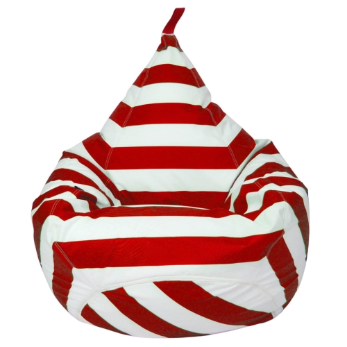 Przejdź do produktu Puf TIPI paski biało-czerwone