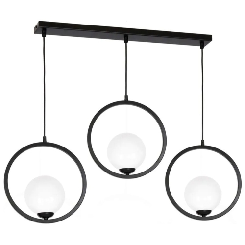 Przejdź do produktu Lampa sufitowa wisząca BOSTON 3 czarna