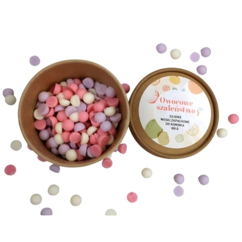 Przejdź do produktu Wosk zapachowy do kominka mini OWOCOWE SZALEŃSTWO 100g