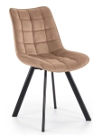 Krzesło tapicerowane K332 velvet beżowy