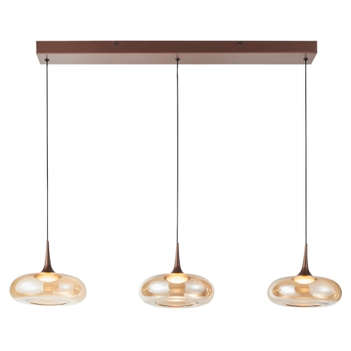 Przejdź do produktu Lampa sufitowa wisząca TENELE 3B LED miedziana