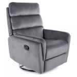 Fotel rozkładany Argos velvet szary
