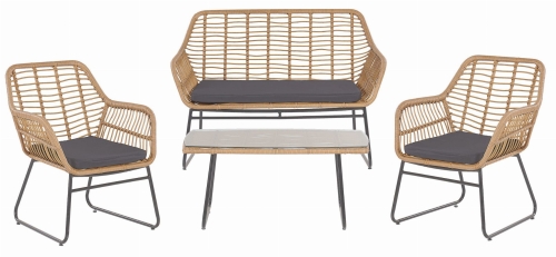 Przejdź do produktu Zestaw mebli ogrodowych LUKA rattanowy